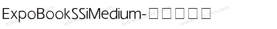 Expo Book SSi Medium字体转换